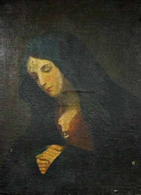 Lot 397 - After Carlo Dolci/Mater Dolorosa/oil on canvas,...