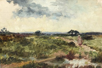 Lot 422 - John Da Costa (1867-1931)/Landscape with Girl...