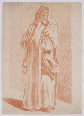 Lot 469 - 18th Century French School/Study of a Monk/...