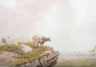 Lot 483 - Henry Gastineau (British 1791-1876)/Cattle on...