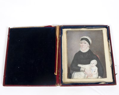 Lot 513 - English School, circa 1840/Grandmother with...