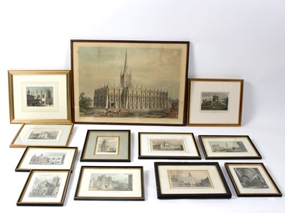 Lot 537 - St Paul's Cathedral, Calcutta/coloured...