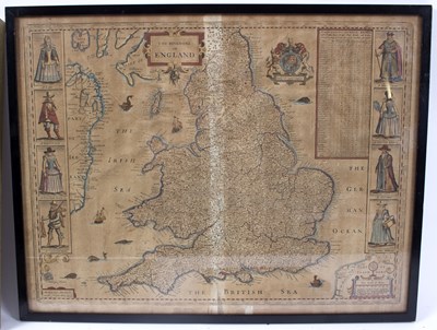 Lot 553 - Christopher Saxton/The Kingdome of England/a...