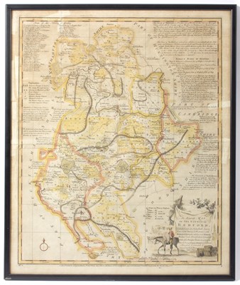 Lot 554 - J Bowen/Map of the County of Bedford/improved...