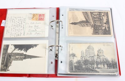 Lot 586 - An album of Russian postcards, various