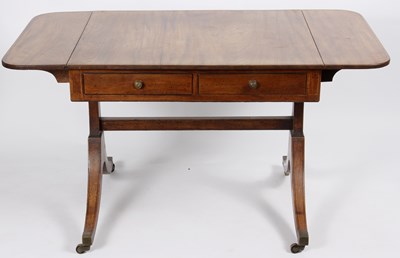 Lot 675 - A Regency mahogany sofa table, 86cm wide