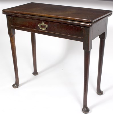 Lot 681 - A rectangular card table of George II design,...