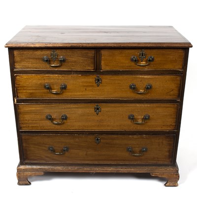 Lot 690 - An early 19th Century mahogany chest of two...