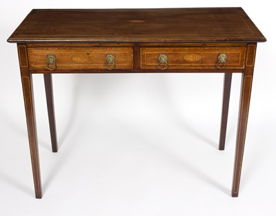 Lot 714 - An Edwardian rectangular mahogany table...