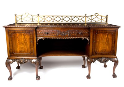 Lot 739 - A late 19th Century mahogany sideboard by...