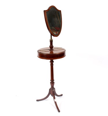 Lot 764 - An Edwardian mahogany shaving stand, with...