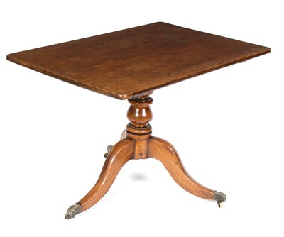 Lot 808 - A Regency mahogany snap top table, the...