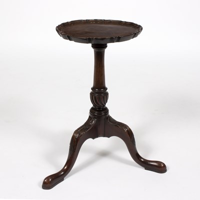 Lot 840 - A mahogany tripod table, the circular top with...