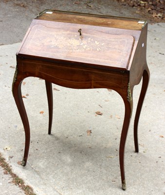 Lot 848 - A 19th Century rosewood and inlaid...