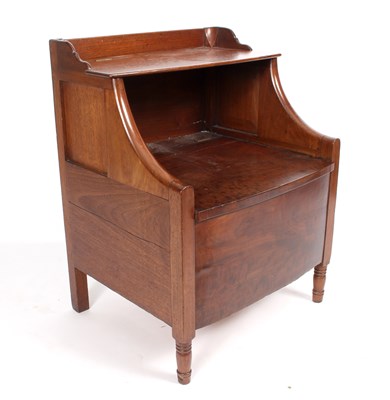 Lot 864 - A George III mahogany bedside commode, 57cm wide