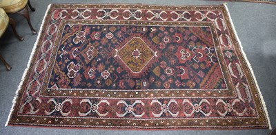 Lot 952 - An West Persian rug with central medallion to...