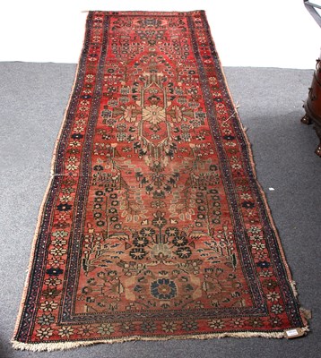 Lot 956 - A Hamadan runner, West Persia, the foliate...