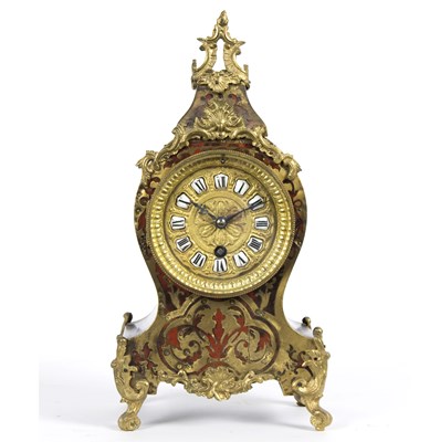 Lot 1022 - A tortoiseshell and gilt brass eight-day...