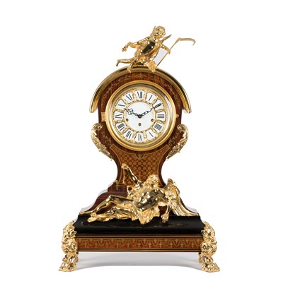 Lot 1023 - An Italian bracket clock of Louis XV design,...