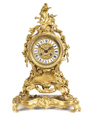 Lot 1025 - An early 19th Century mantel clock of Louis...