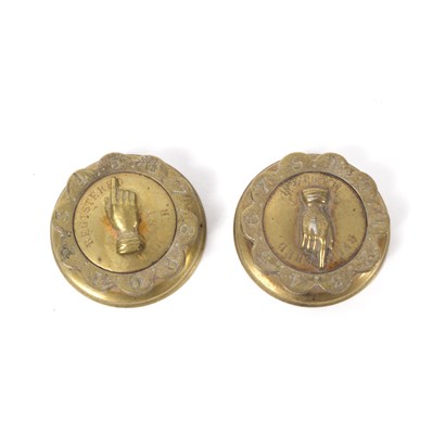 Lot 1060 - A pair of Victorian whist markers, each marked...