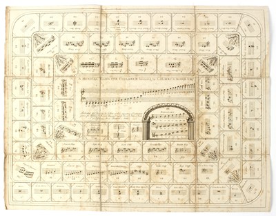 Lot 1065 - A Georgian Musical Board Game for Children by...