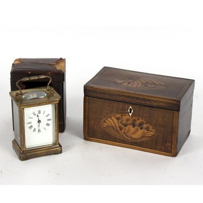 Lot 1067 - An early 19th Century tea caddy, inlaid a...