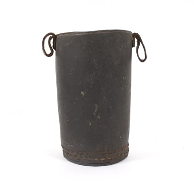 Lot 1080 - An 18th Century leather measure, with studded...