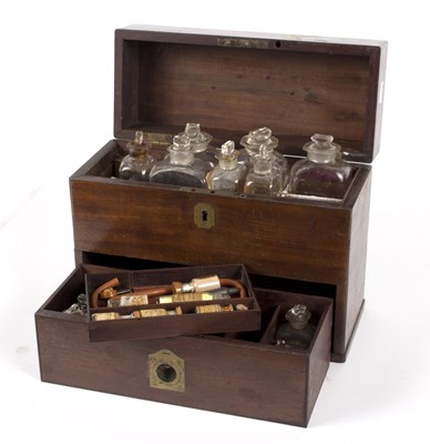 Lot 1101 - A 19th Century apothecary's box, in mahogany...