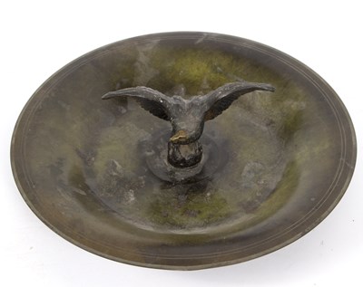 Lot 1102 - A Danish bronzed Art Deco dish, with central...