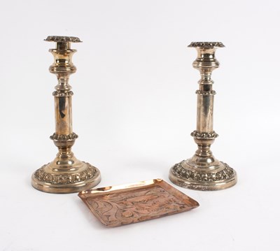 Lot 6 - A pair of Regency silver plated telescopic...