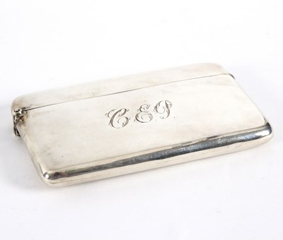 Lot 33 - A silver visiting card case, A & J Zimmerman...
