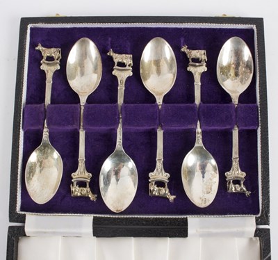 Lot 36 - A set of six silver teaspoons, Bruce Russell...