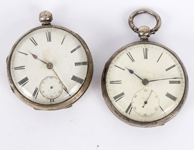 Lot 140 - Two silver pocket watches