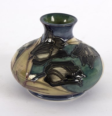 Lot 195 - A Moorcroft vase of squat form, Black Tulips...