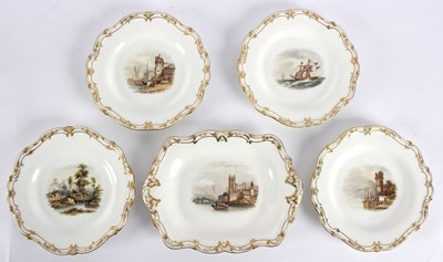 Lot 208 - A porcelain part dessert service, comprising...