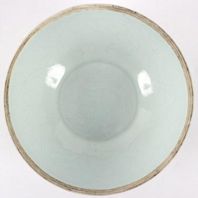 Lot 288 - A 19th Century Chinese celadon bowl, incised...