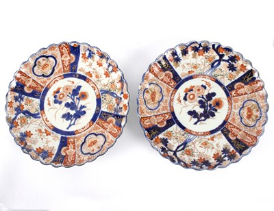 Lot 303 - A pair of Japanese Imari plates, circa 1900,...