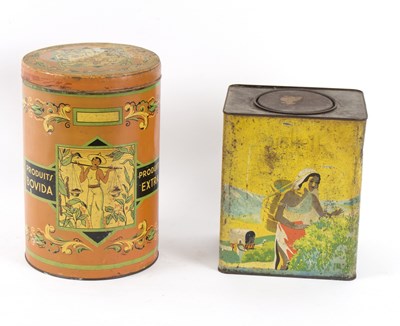 Lot 337 - An Australian Bushells tea canister and...