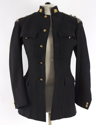 Lot 396 - A Westminster Dragoons black uniform, the...