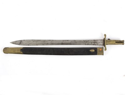 Lot 401 - A Victorian Enfield bayonet and scabbard,...