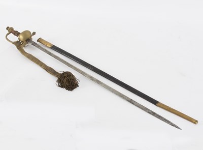 Lot 403 - A Cleff & Hoffer dress sword, with brass...