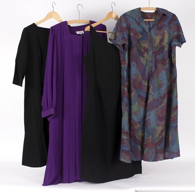 Lot 422 - Four lady's vintage dresses, to include a...