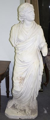 Lot 508 - After the antique, plaster figure of a...