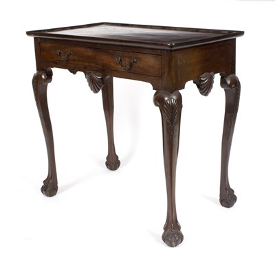 Lot 522 - A mahogany silver table of 18th Century design,...