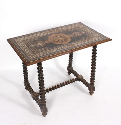 Lot 527 - An Indo-Portuguese side table, the top inlaid...