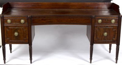 Lot 561 - A George III mahogany sideboard, circa 1810,...