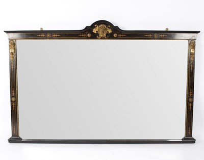 Lot 579 - A late Victorian ebonised and gilt metal...