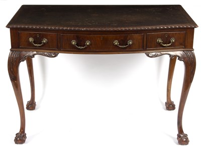 Lot 608 - A mahogany side table of 18th Century style,...