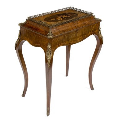 Lot 610 - A mid 19th Century French walnut and gilt...